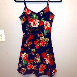 Flowery mini dress